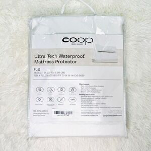 COOP Sleep Goods Ultra Tech Waterproof Mattress Protector‎ Full 54in x 75in